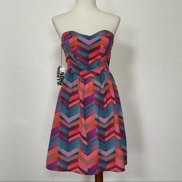 Billabong Dresses Nwt Billabong Pink Colorful Chevron